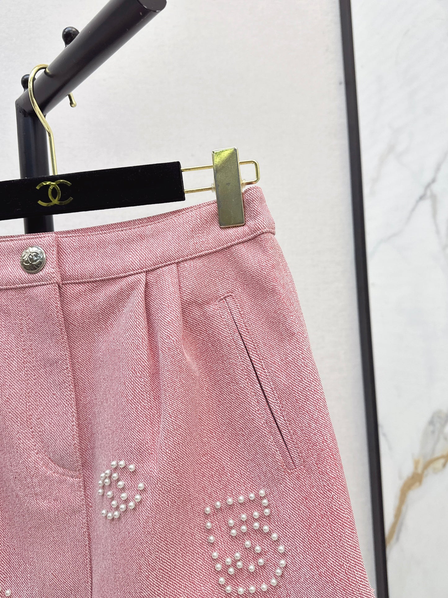 25fw Logo Bead Half Skirt