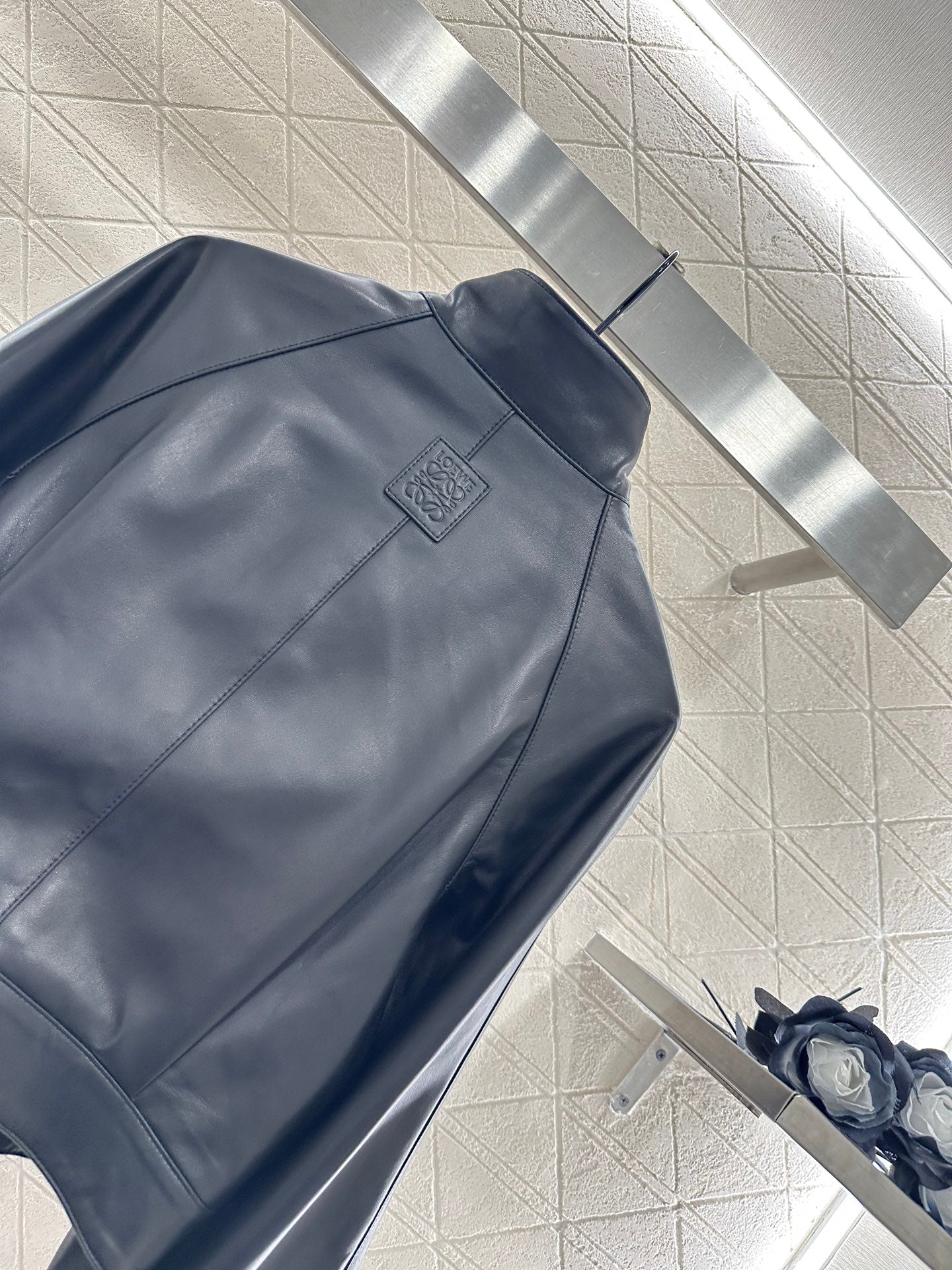 25fw Buckled lambskin jacket