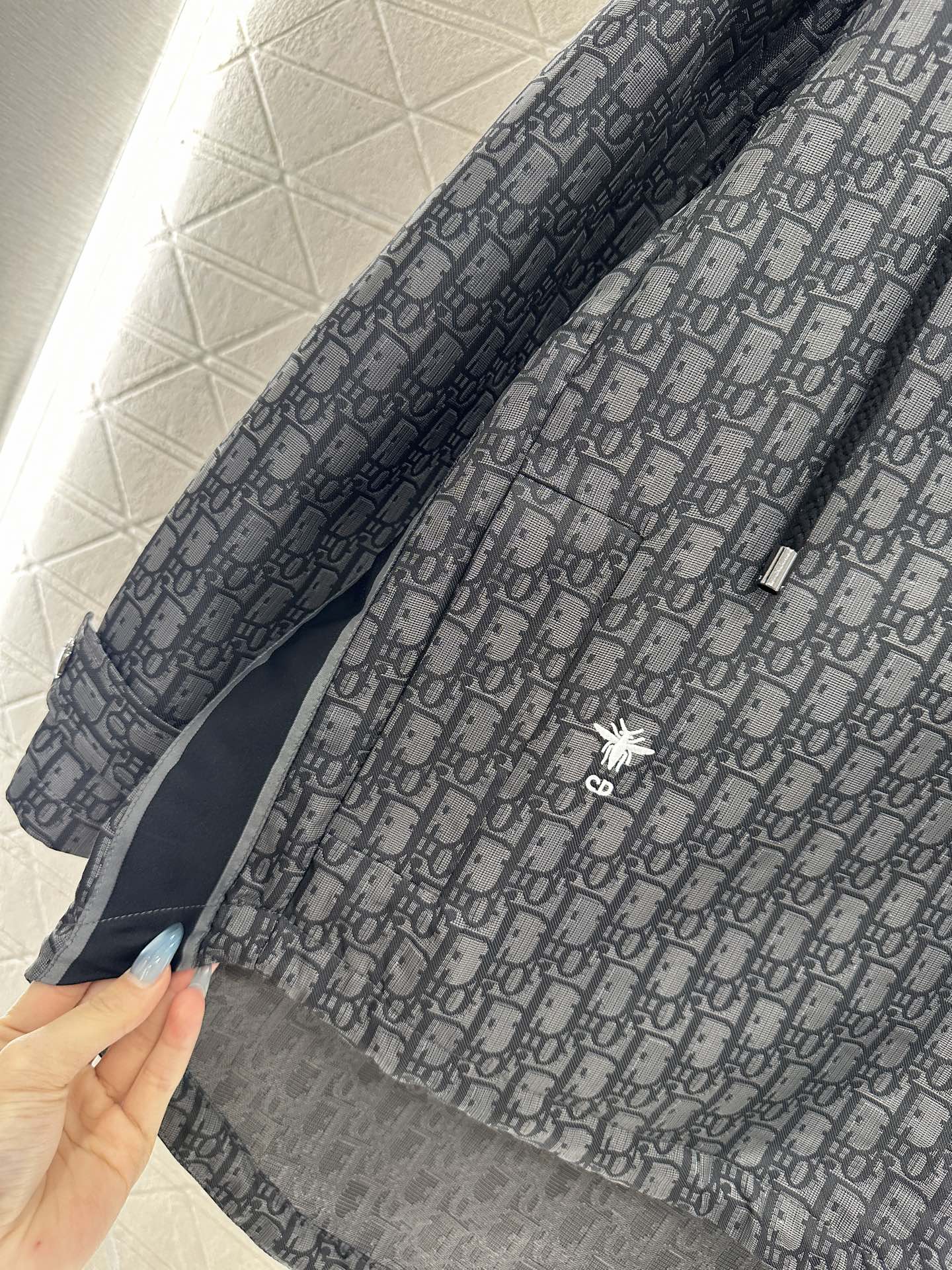 25fw Hooded Jacquard Charge Top