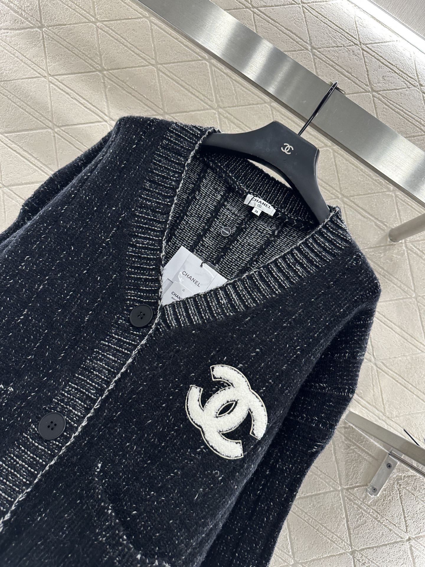 25fw Plush Double C Knitted Cardigan