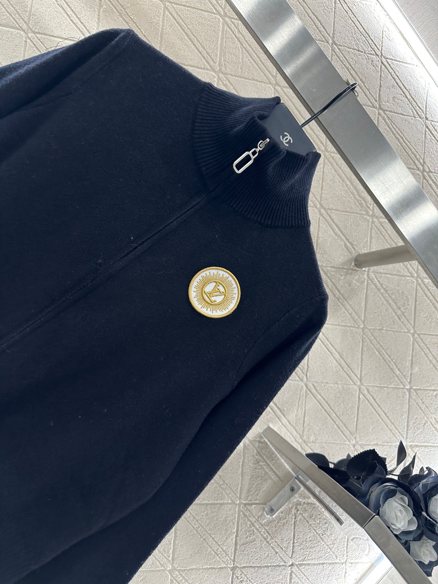Zipper knit jacket