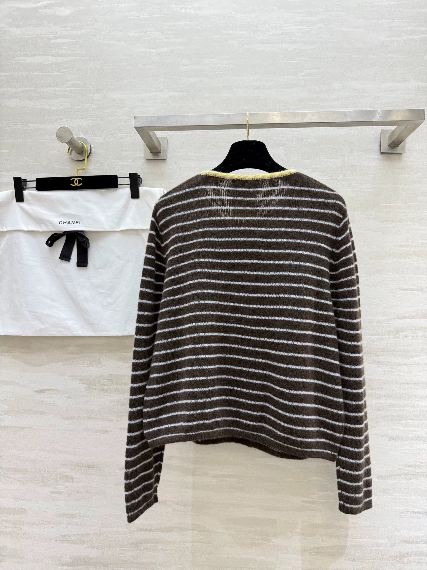 25fw Alpaca striped cardigan jacket(Medieval Series)