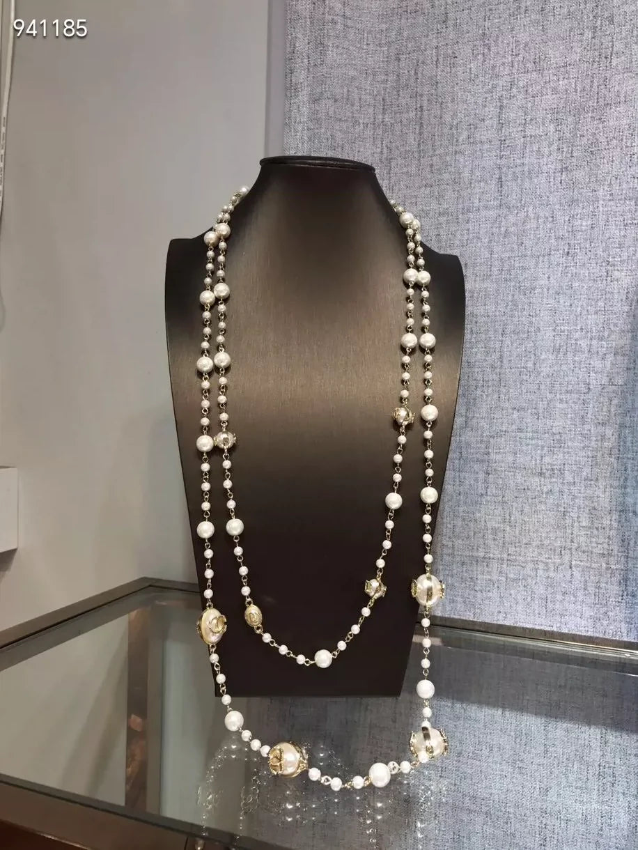 Gongyan style long sweater chain