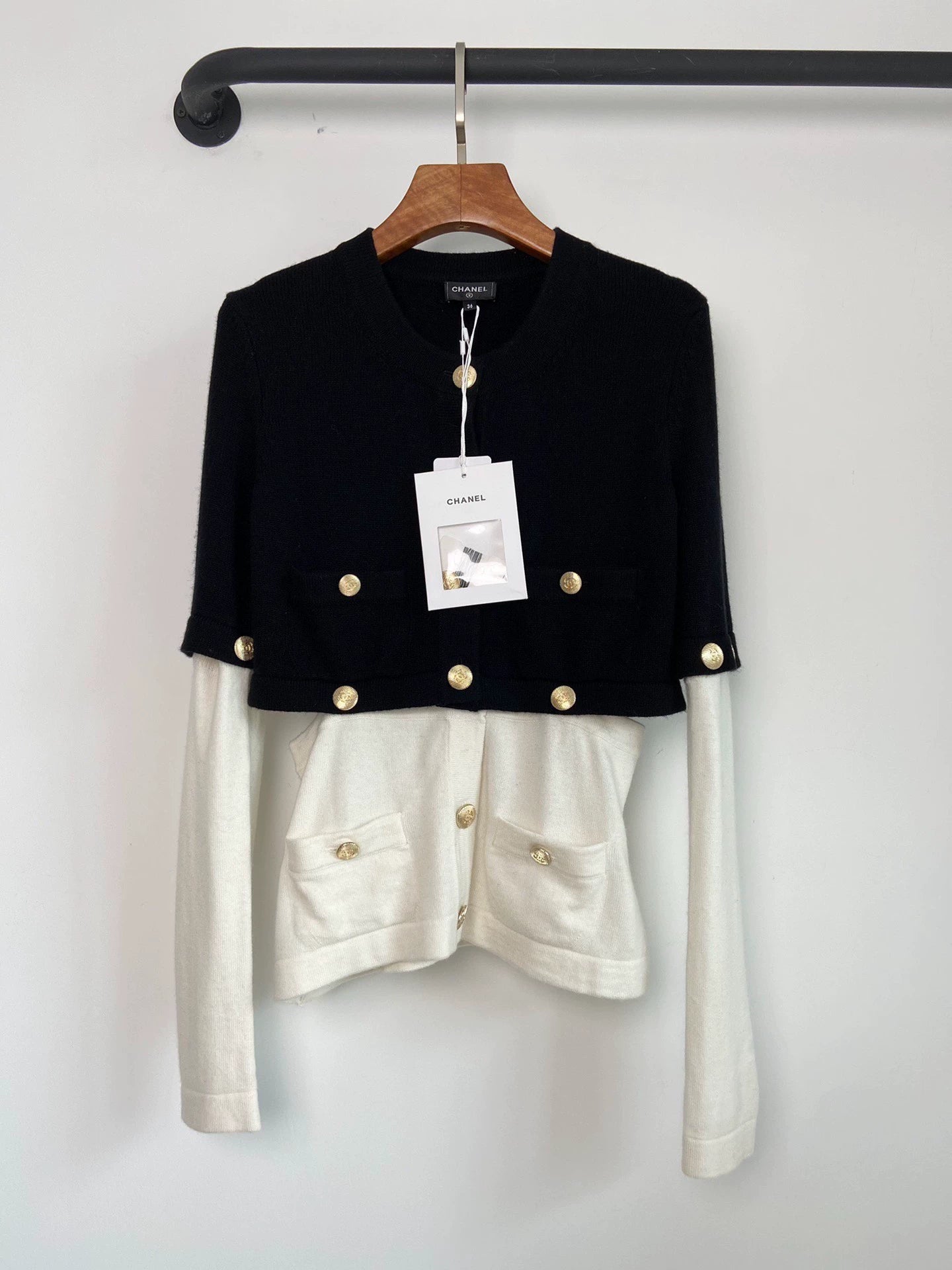 25fw Lion head buckle spliced knitted sweater(Medieval Series)