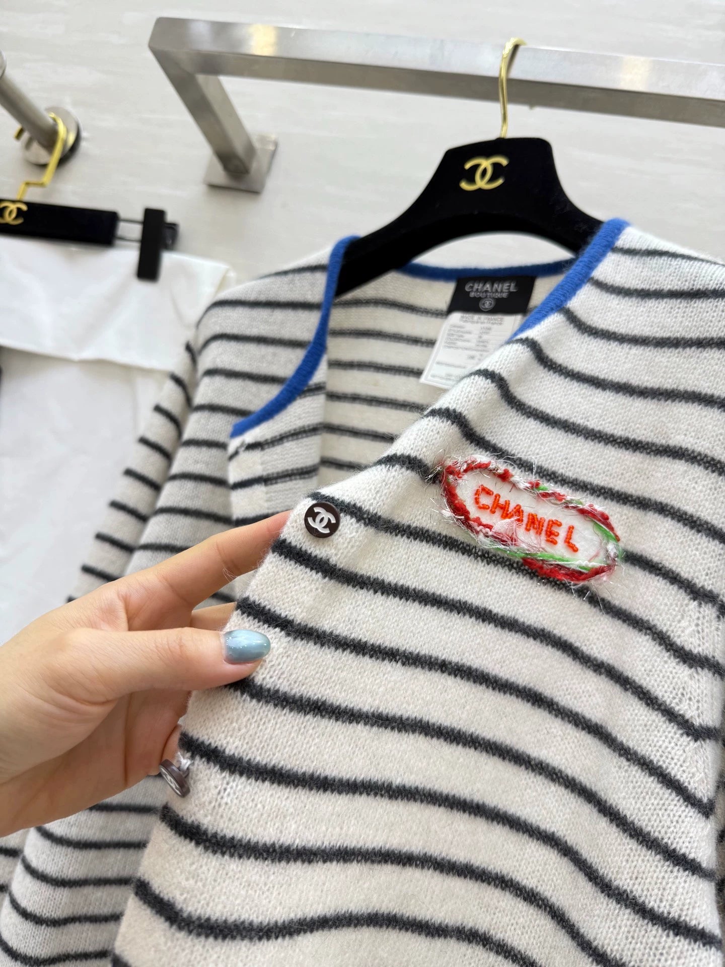 25fw Alpaca striped cardigan jacket(Medieval Series)