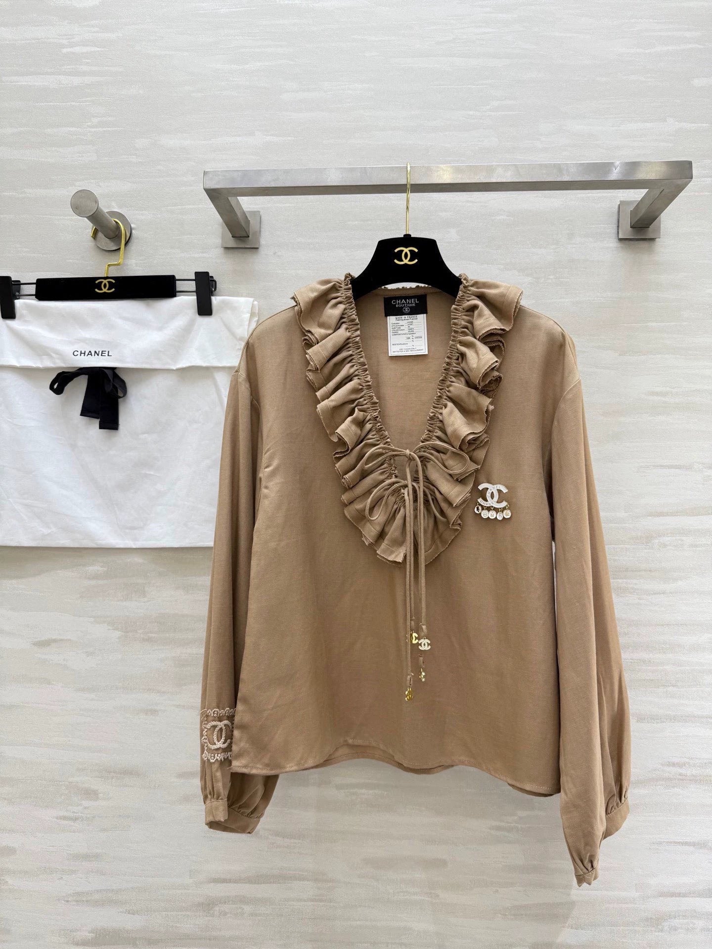 25fw Cotton and linen pleated shirt(Medieval Series)