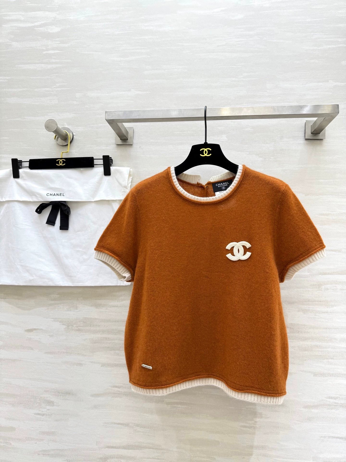 25fw Raccoon plush short sleeved shirt