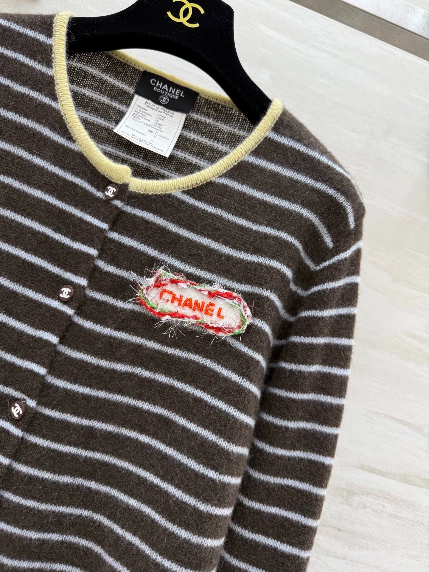 25fw Alpaca striped cardigan jacket(Medieval Series)