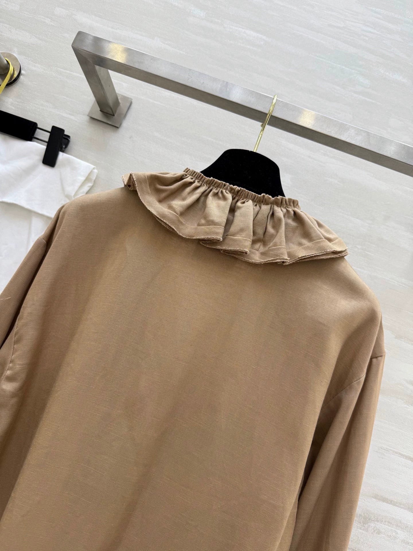 25fw Cotton and linen pleated shirt(Medieval Series)