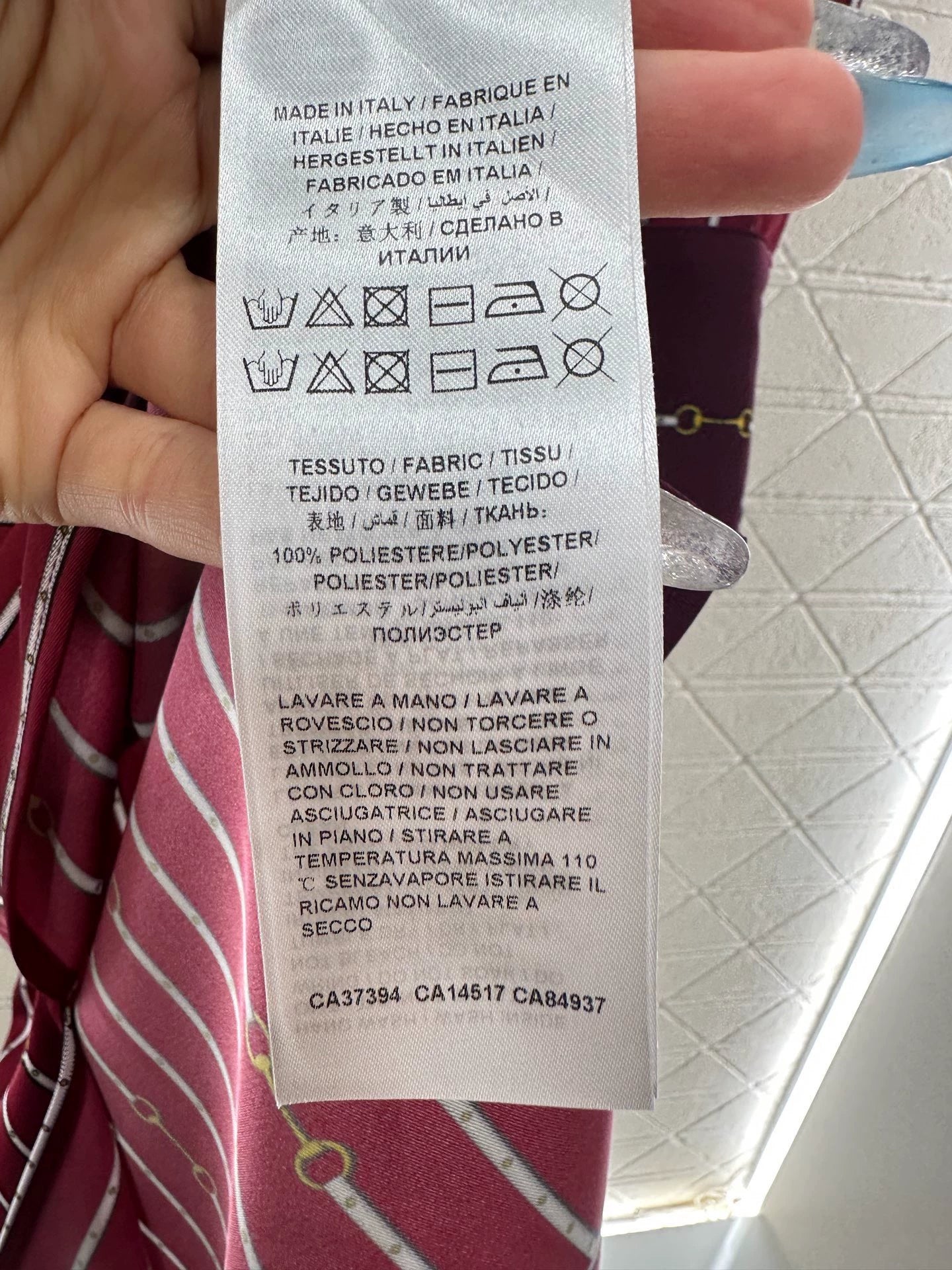 25fw Printed belt dress