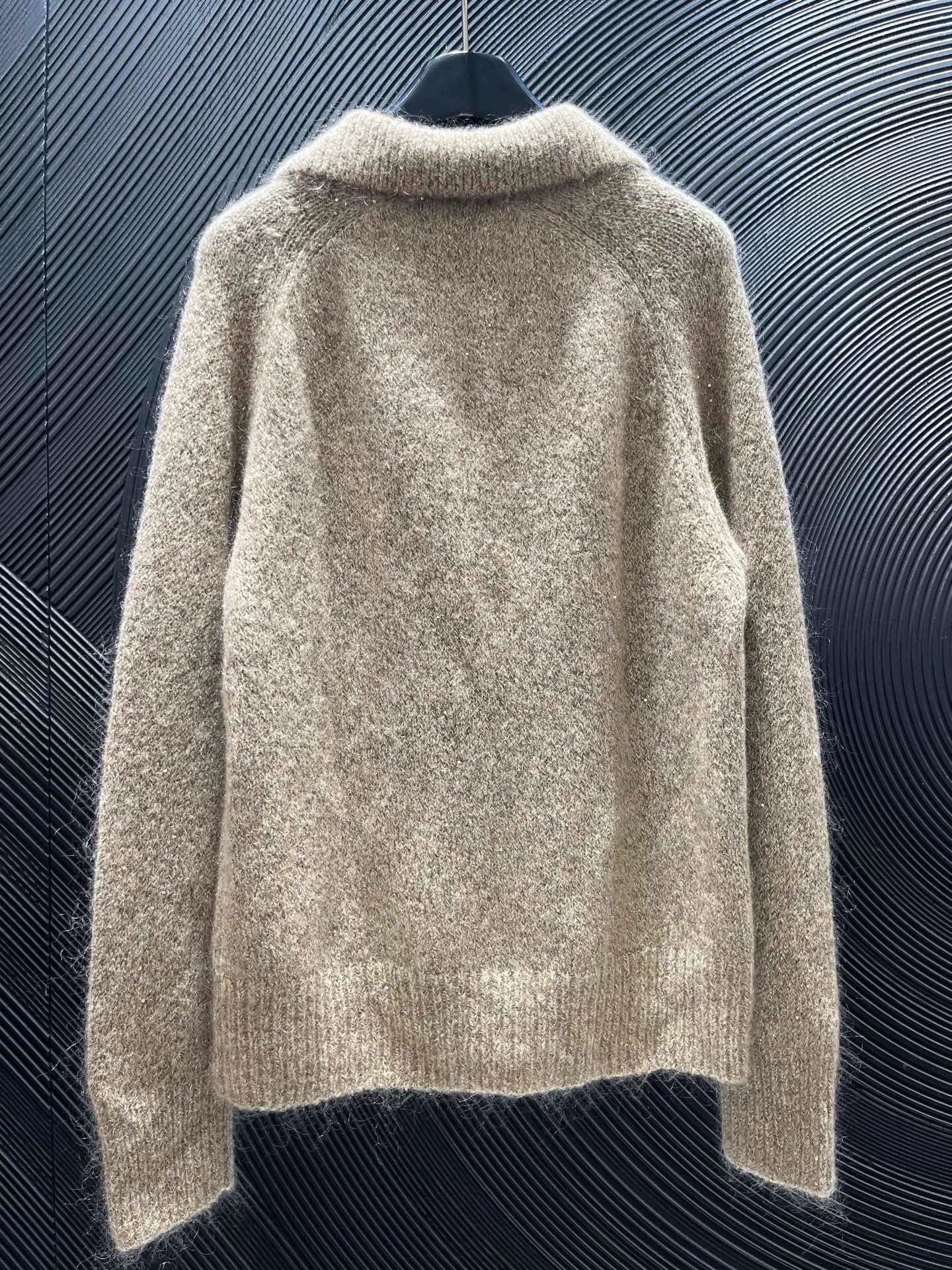 25fw Nail bead lapel sweater(Medieval Series)