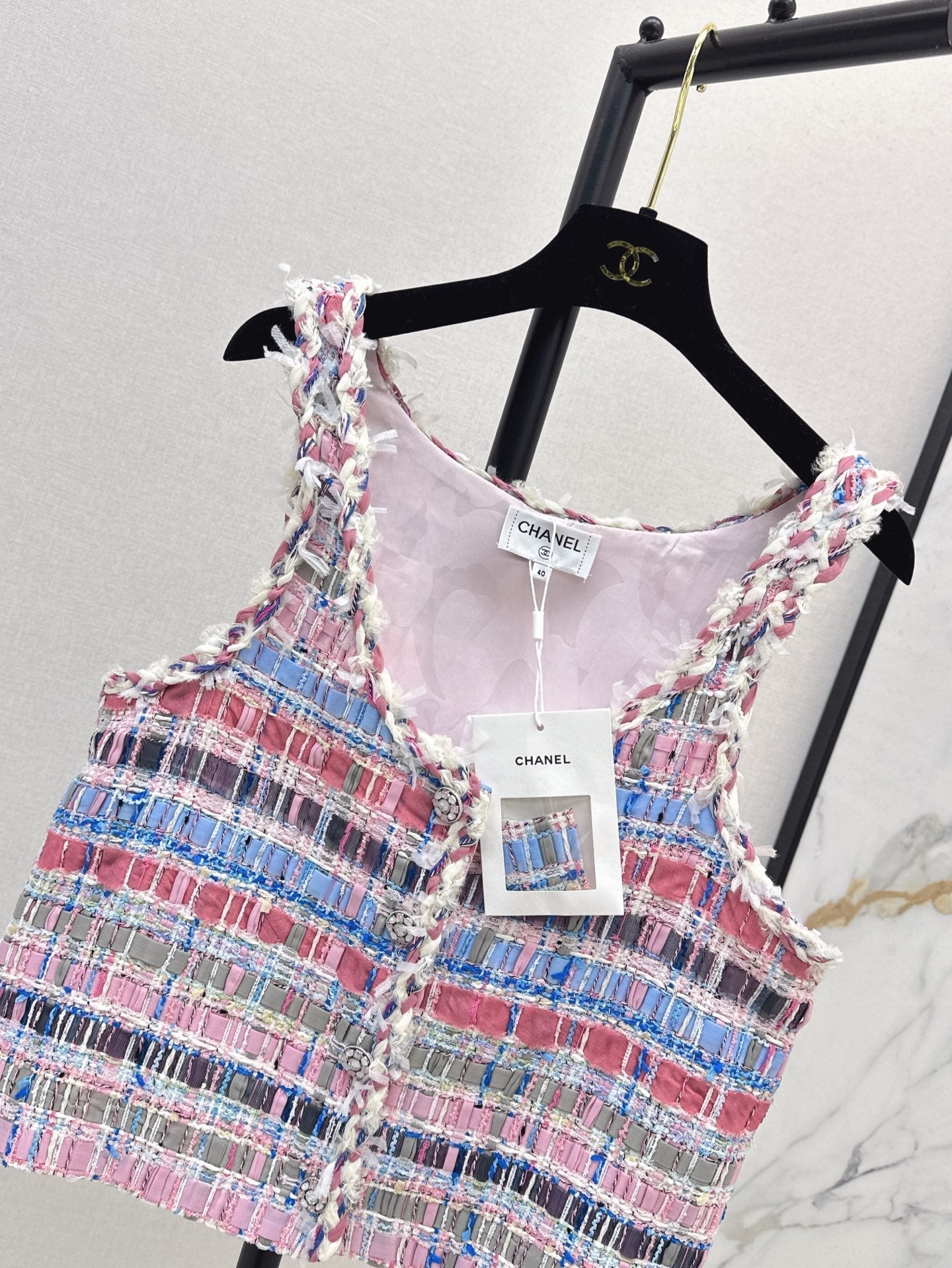Chan 25ss woven vest