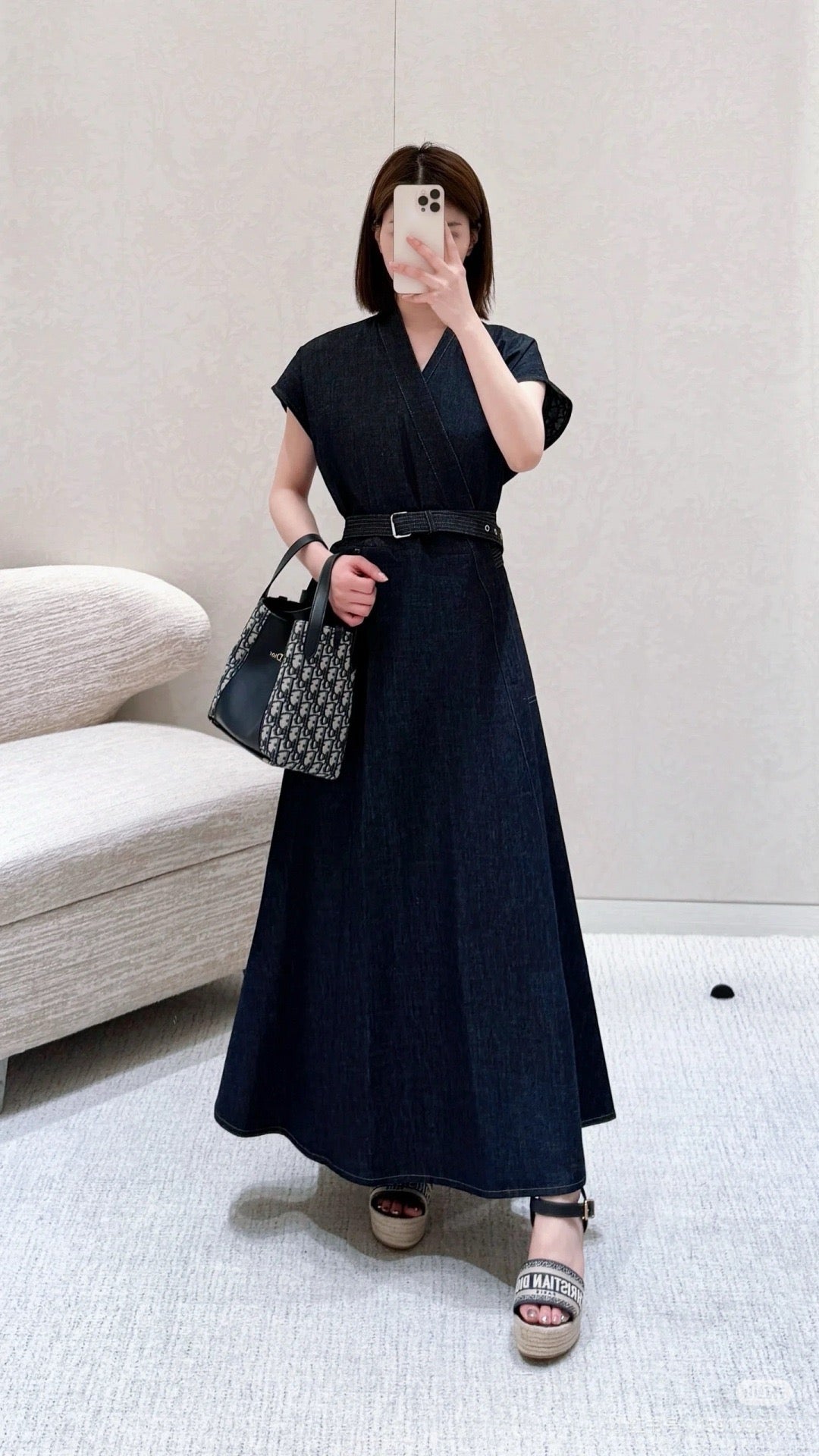 25ss denim dress