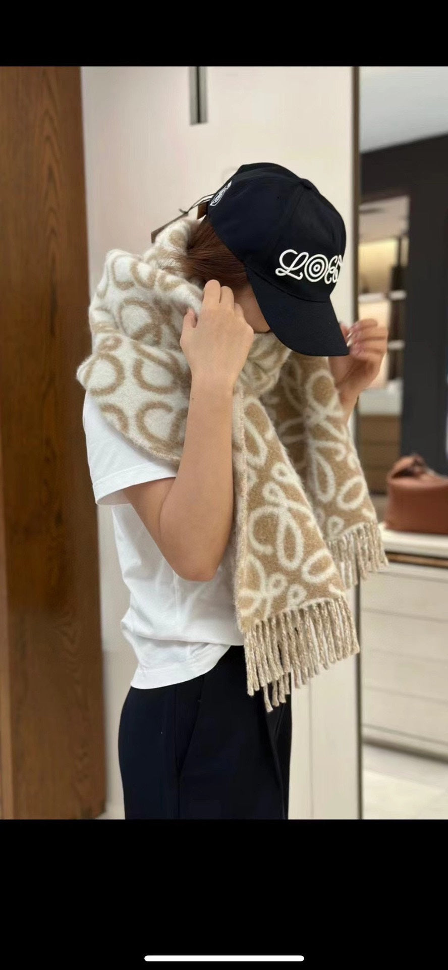 New wool mohair scarf