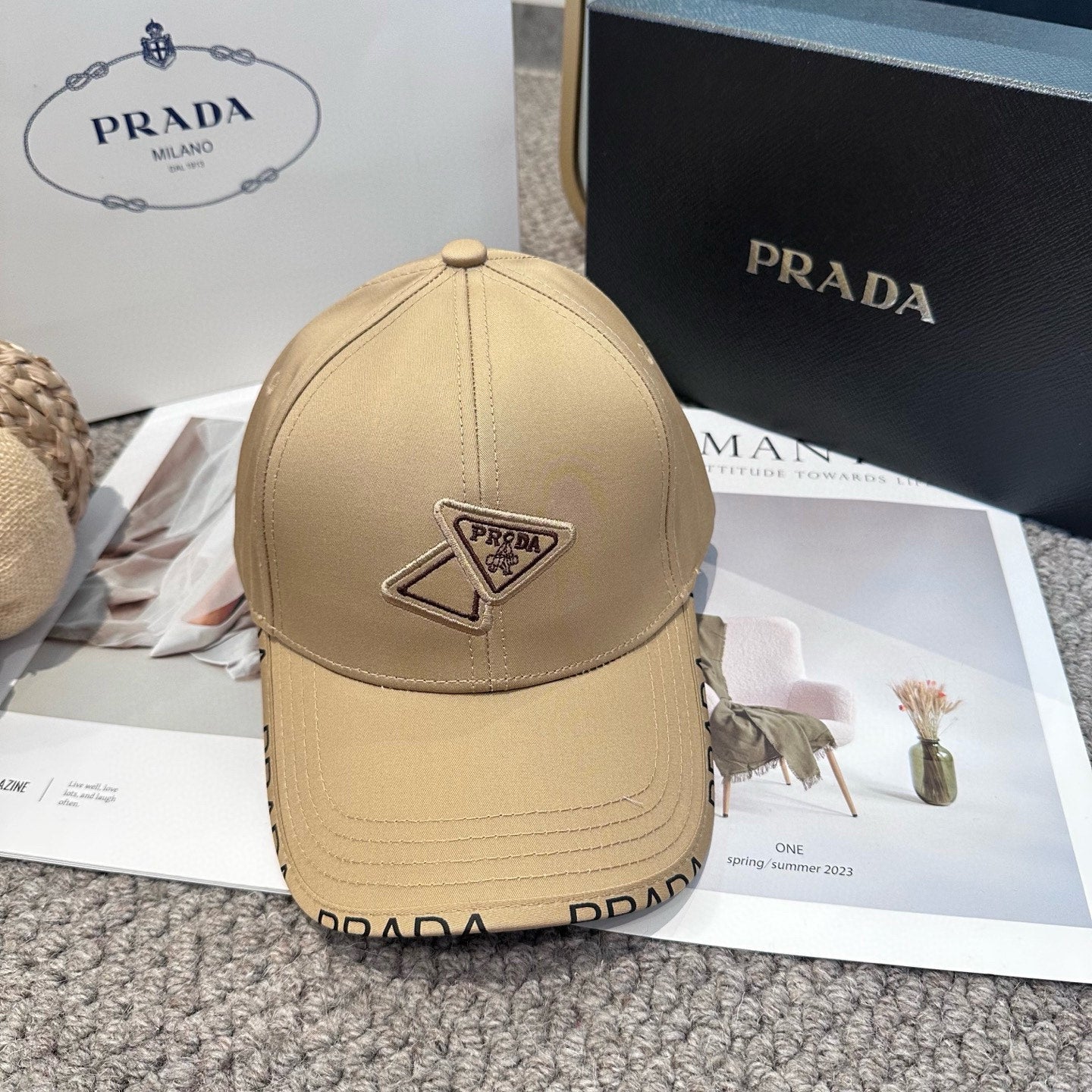 Classic triangle logo baseball cap