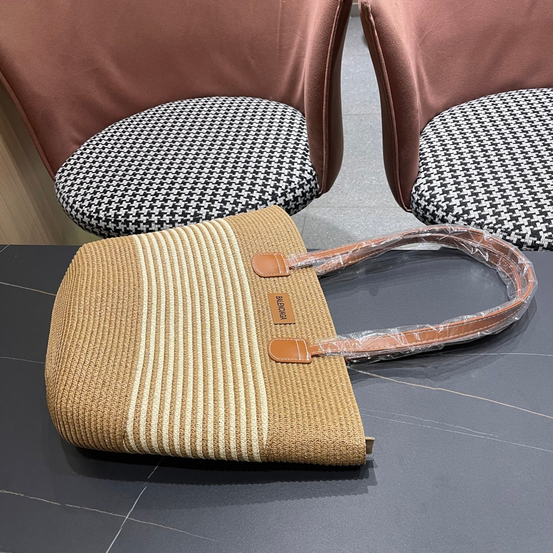 Popular straw hat and bag two-piece set