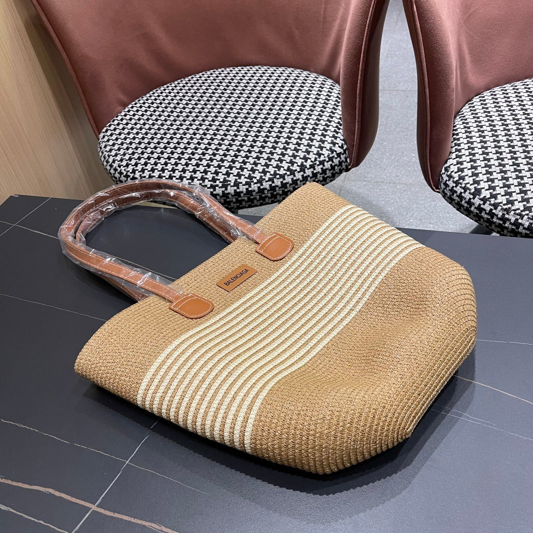 Popular straw hat and bag two-piece set