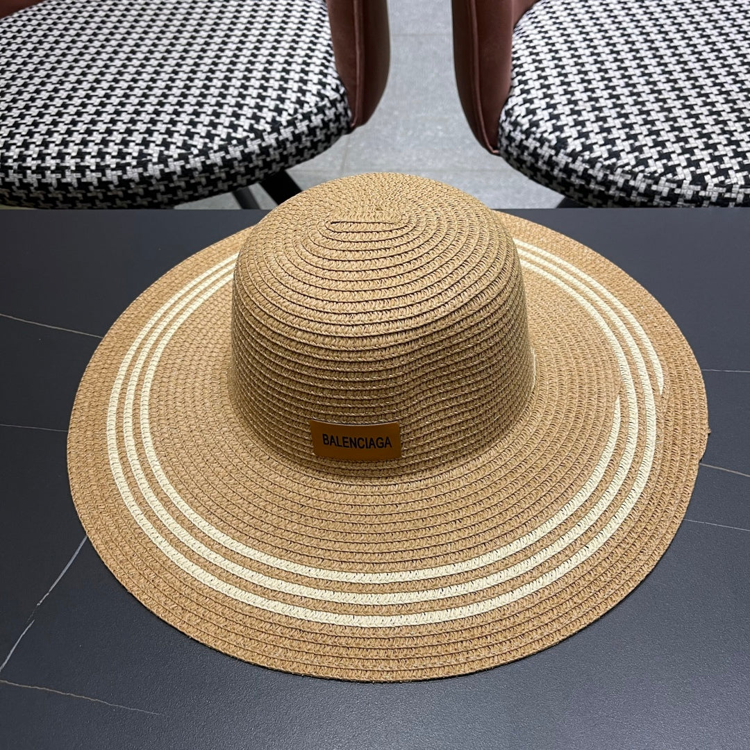 Popular straw hat and bag two-piece set