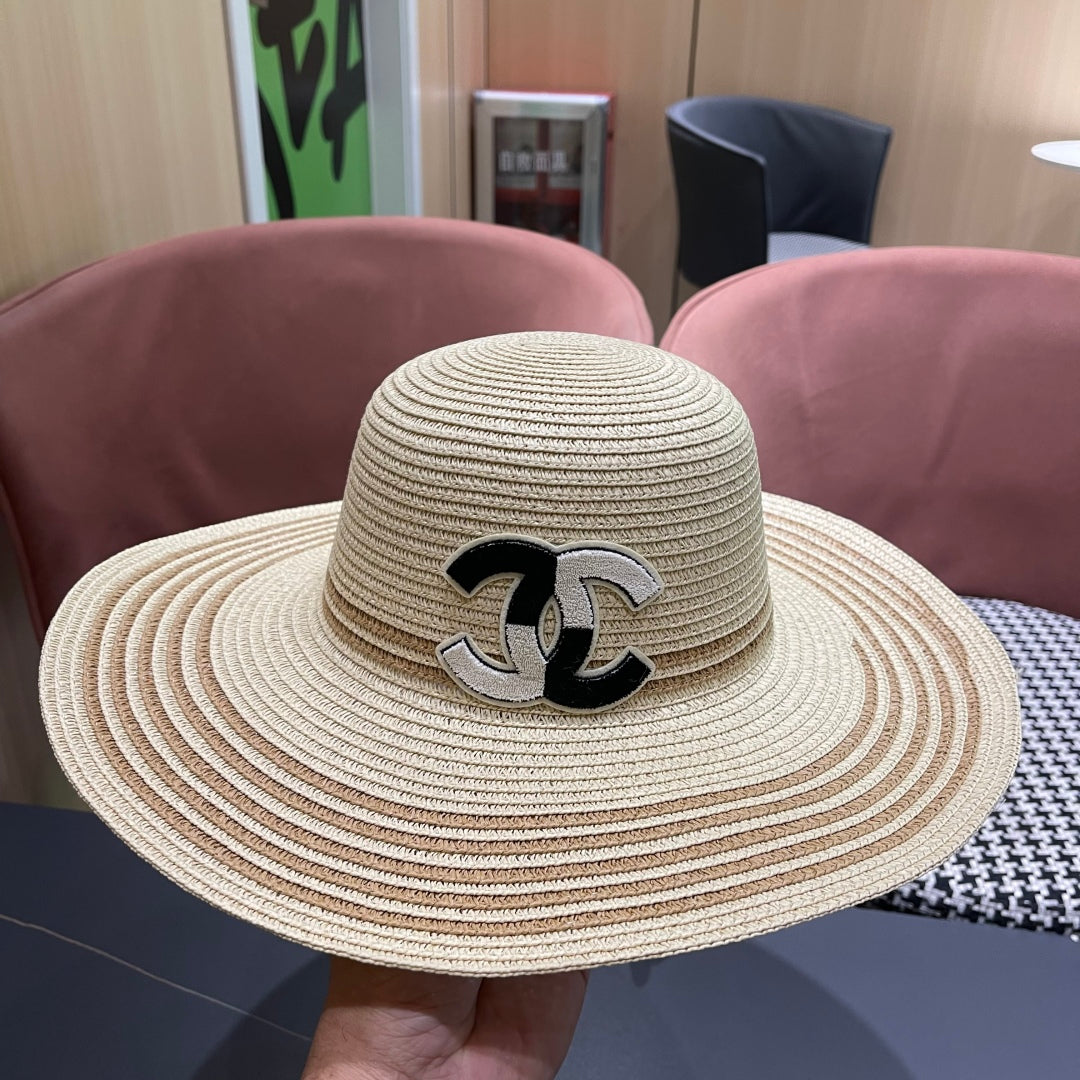 New straw hat bag two-piece set