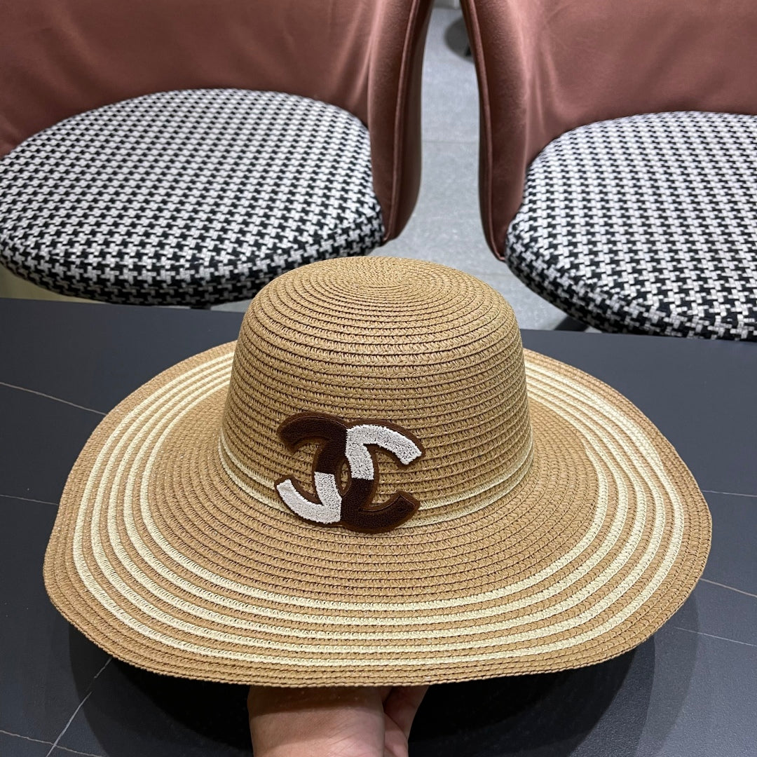 New straw hat bag two-piece set