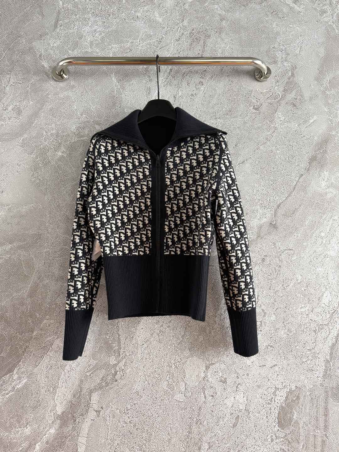 25fw double-faced cashmere knitted cardigan