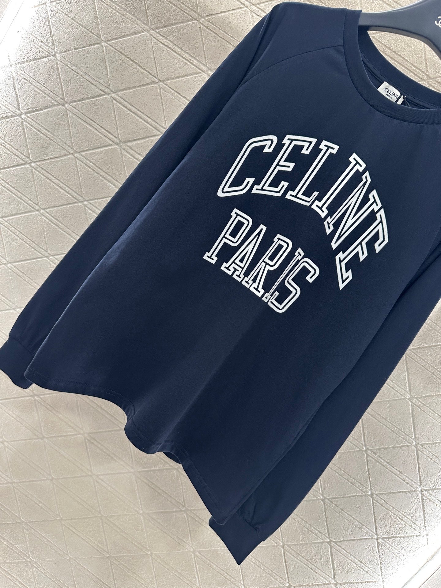 25fw new round neck contrast color long sleeve