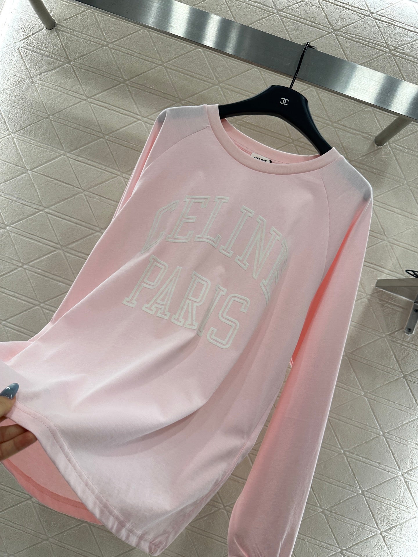 25fw new round neck contrast color long sleeve