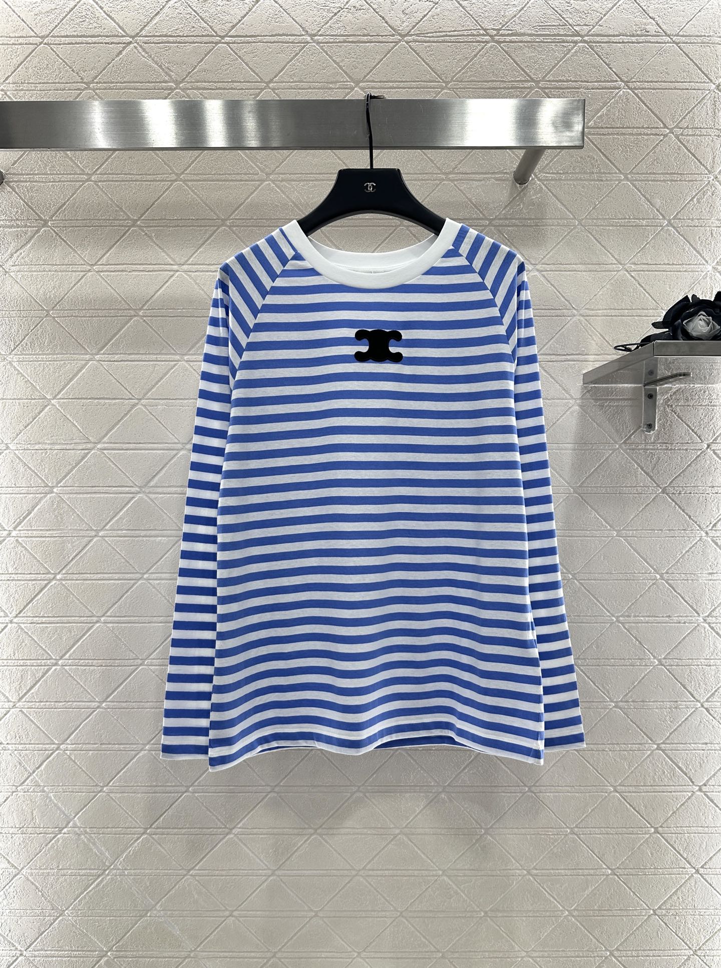25fw new round neck striped long sleeves