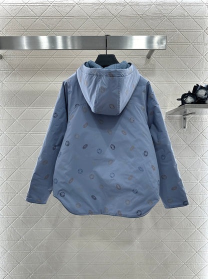 25fw Hide hood, wear cotton jacket on both sides