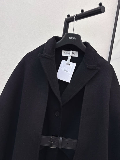 25fw Detachable scarf decorative coat jacket