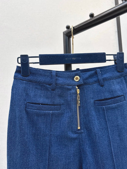 25fw Elastic flared jeans