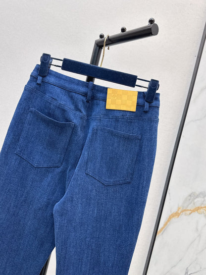 25fw Elastic flared jeans