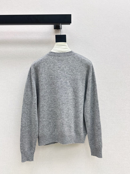 25fw 3D Embroidered Logo Sweater