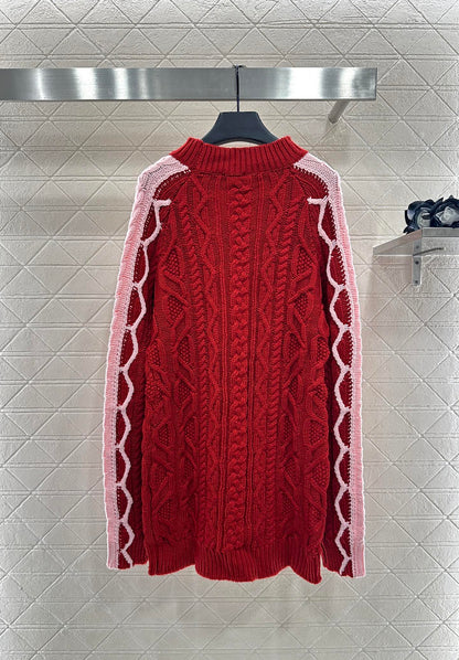 25fw Crochet woolen dress