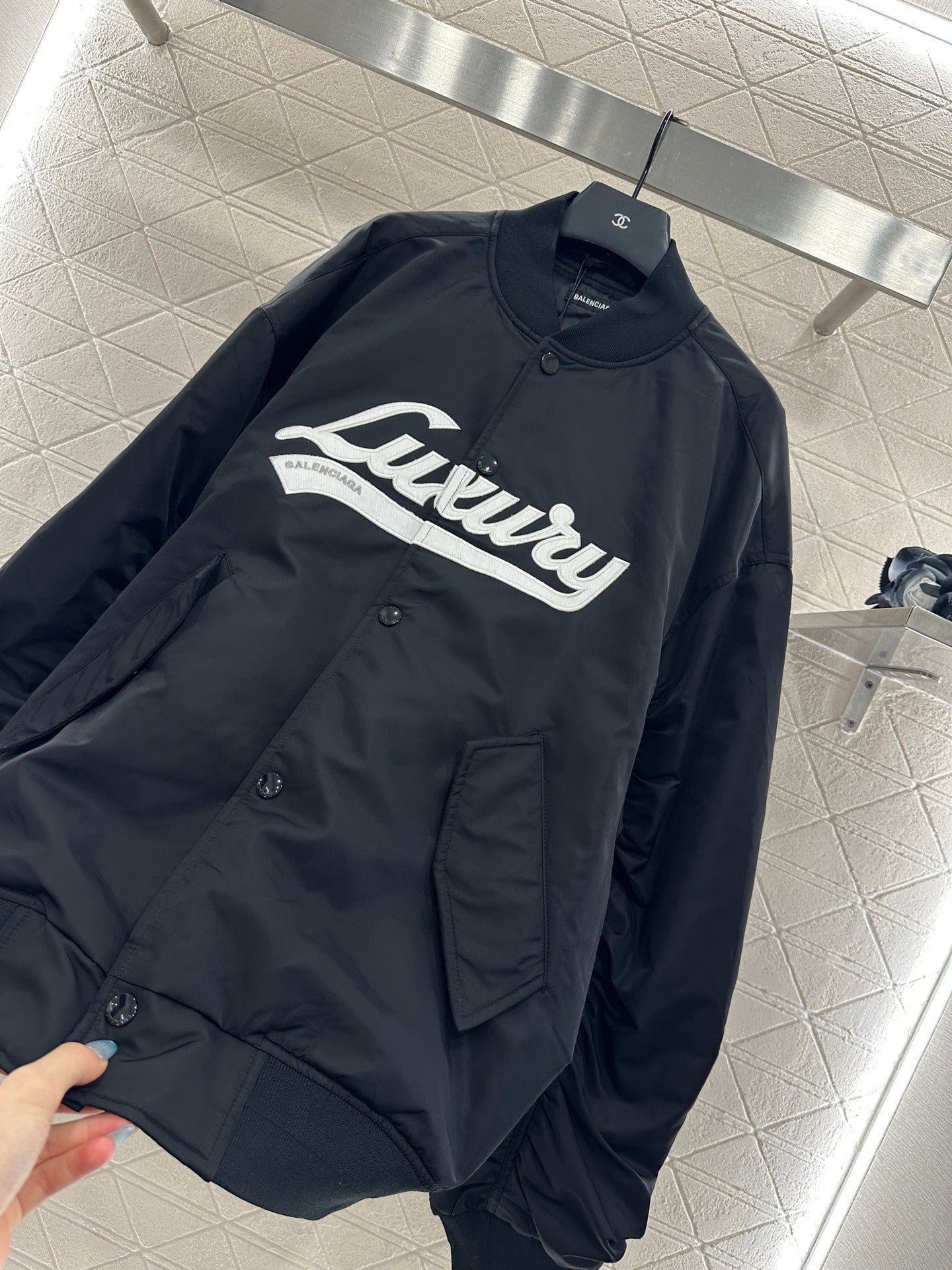 25fw Letter logo cotton jacket