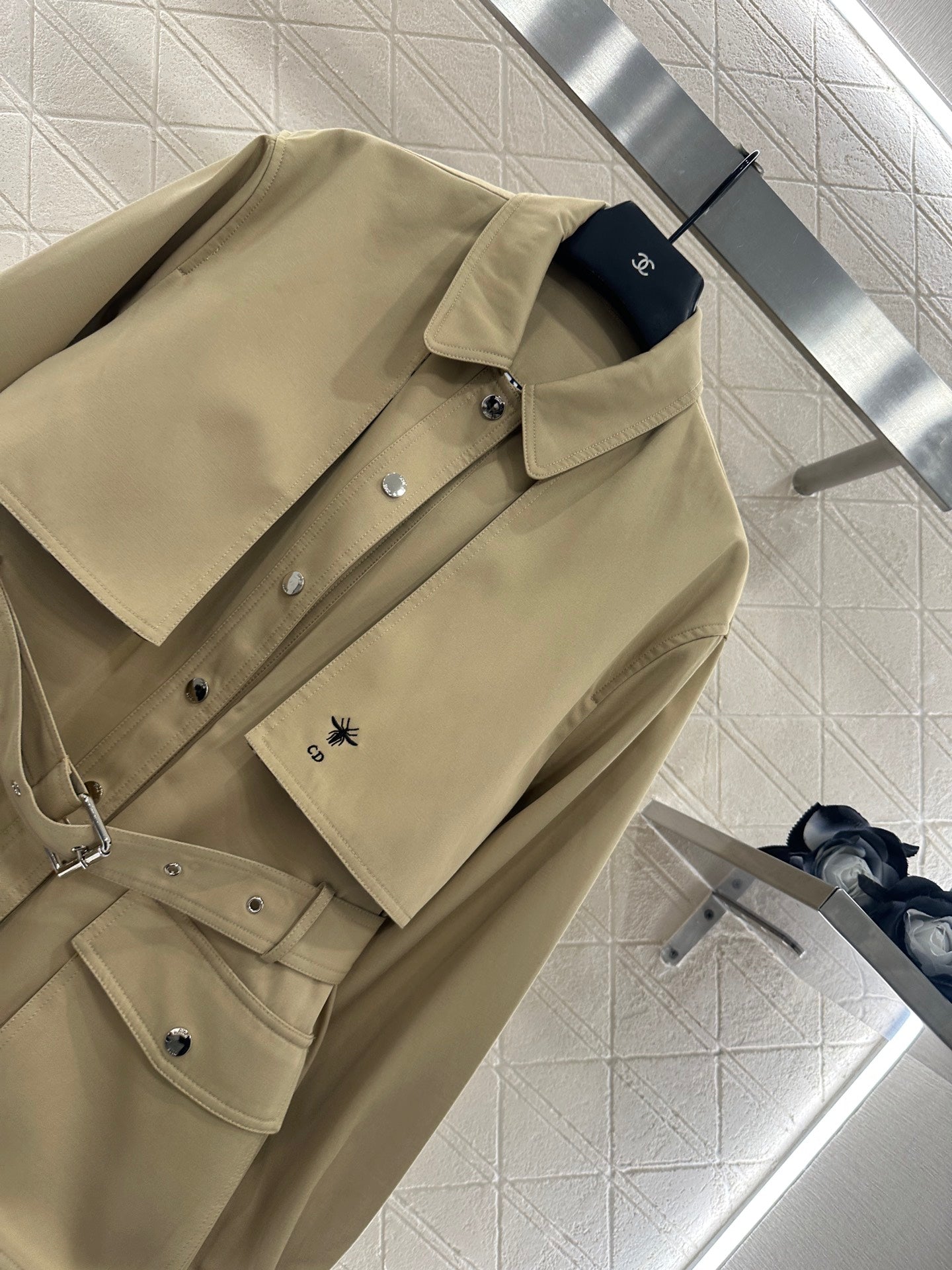 25fw Collar belt windbreaker