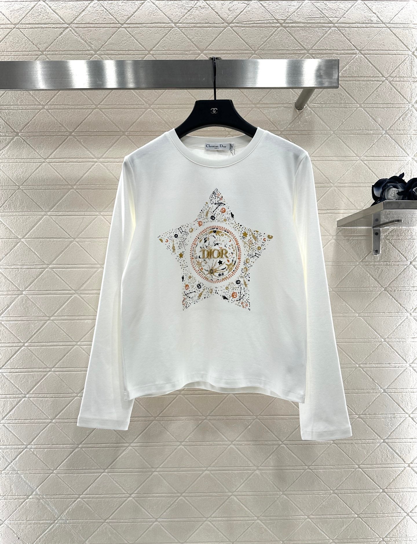 25fw Five pointed star nail bead rhinestone top