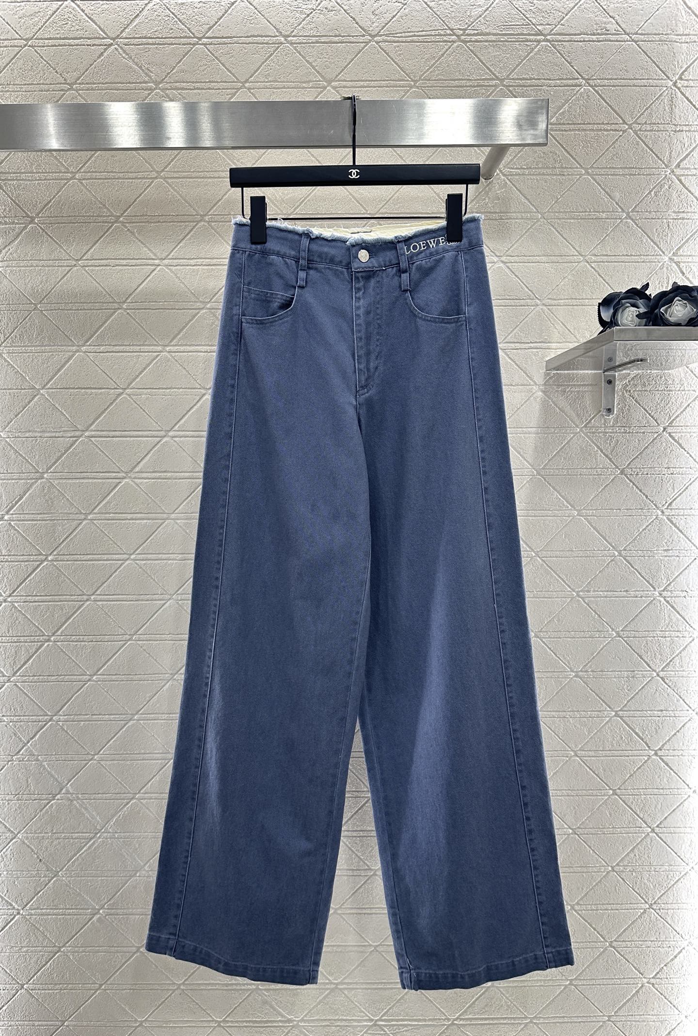 25fw Edge logo denim pants