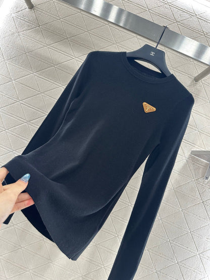 25fw Slim fit round neck base shirt