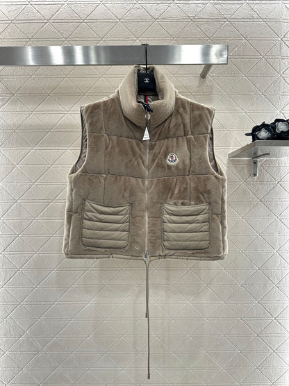 25fw Standing collar down vest