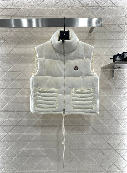 25fw Standing collar down vest