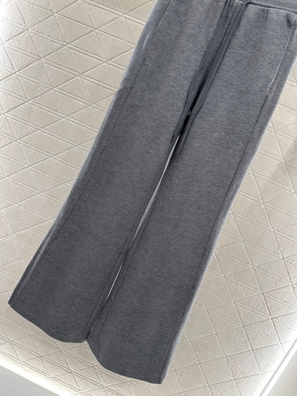 25fw Drawstring wide leg pants