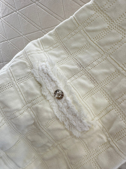 25fw Knitted camisole skirt