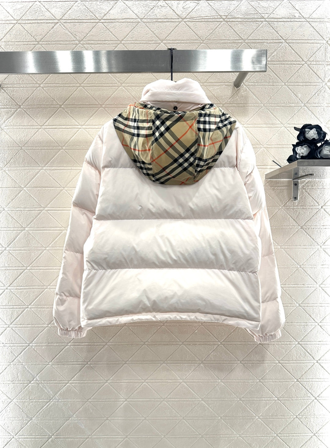 25fw Hidden detachable hooded down jacket