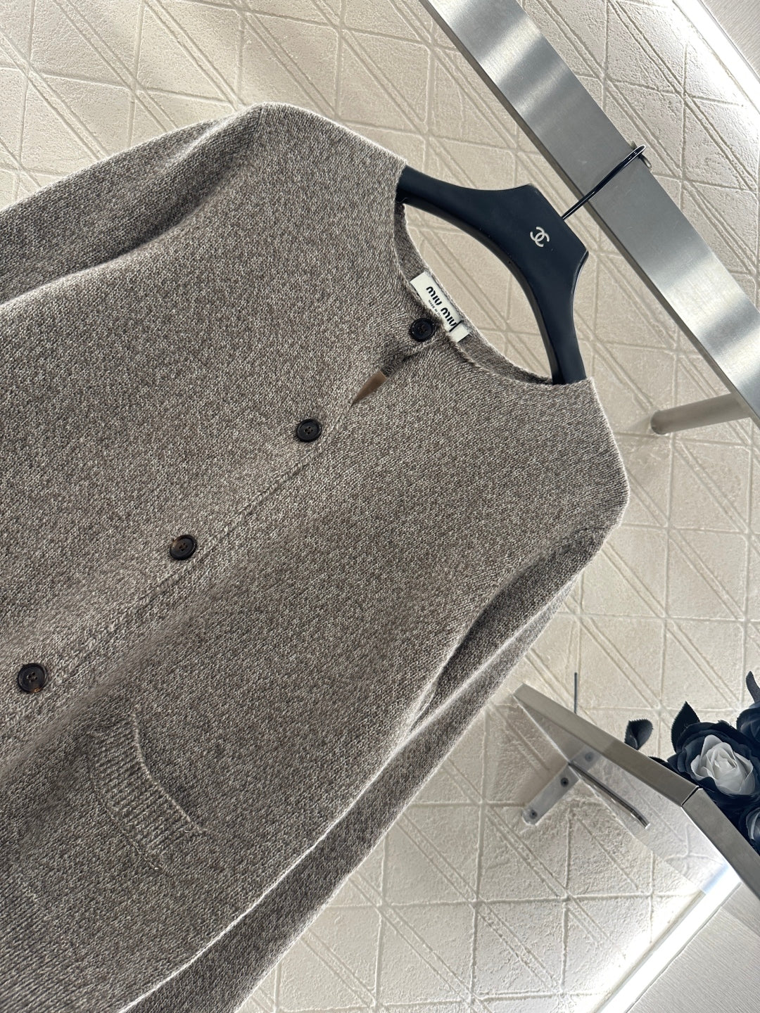 25fw Plain cardigan