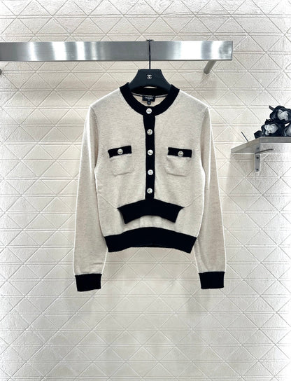 25fw Color blocking pocket sweater