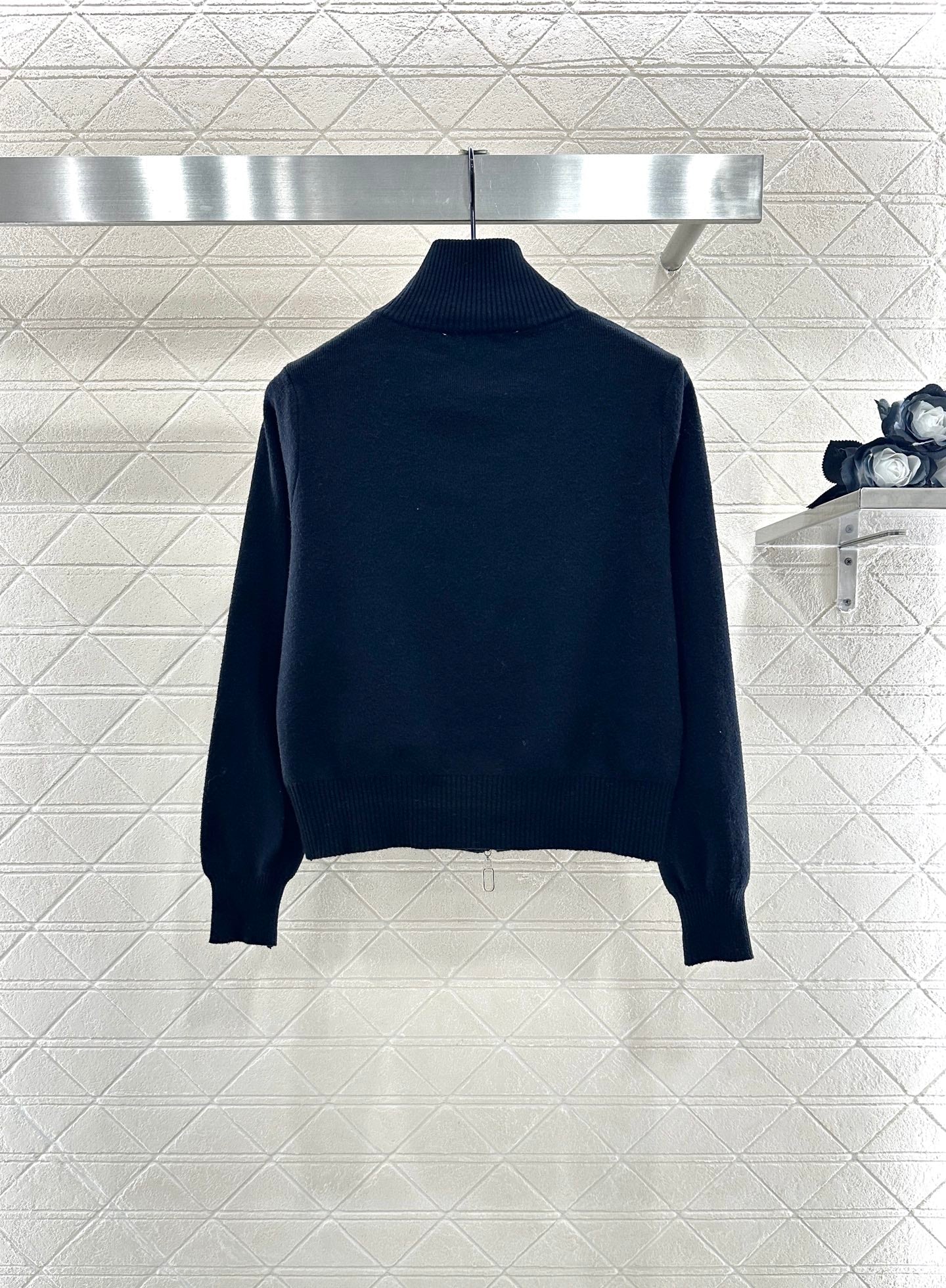 Zipper knit jacket