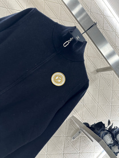 Zipper knit jacket