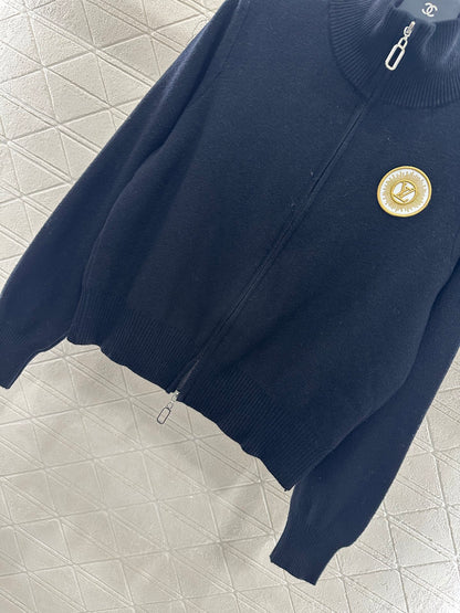 Zipper knit jacket