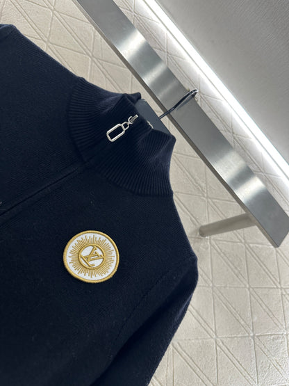 Zipper knit jacket